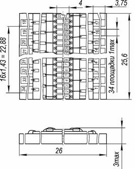 Габаритные и установочные размеры фотодиода ФД-321М-02