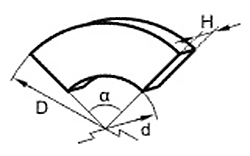 Эскиз сектора 545х475х4х60