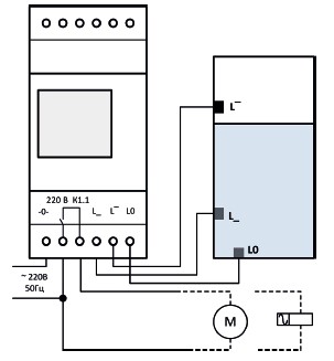 Рис.1. Схема подключения реле ADC-0311