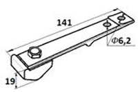 Рис.29. Габаритный чертеж  пальца реверсивного КС 304 (551016)